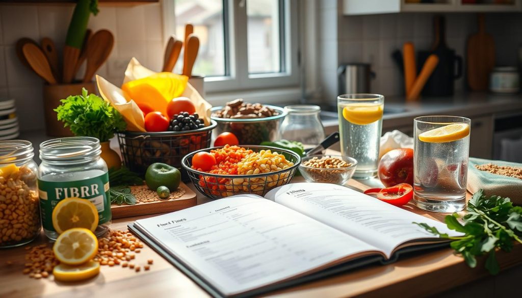meal planning, fiber supplements, hydration