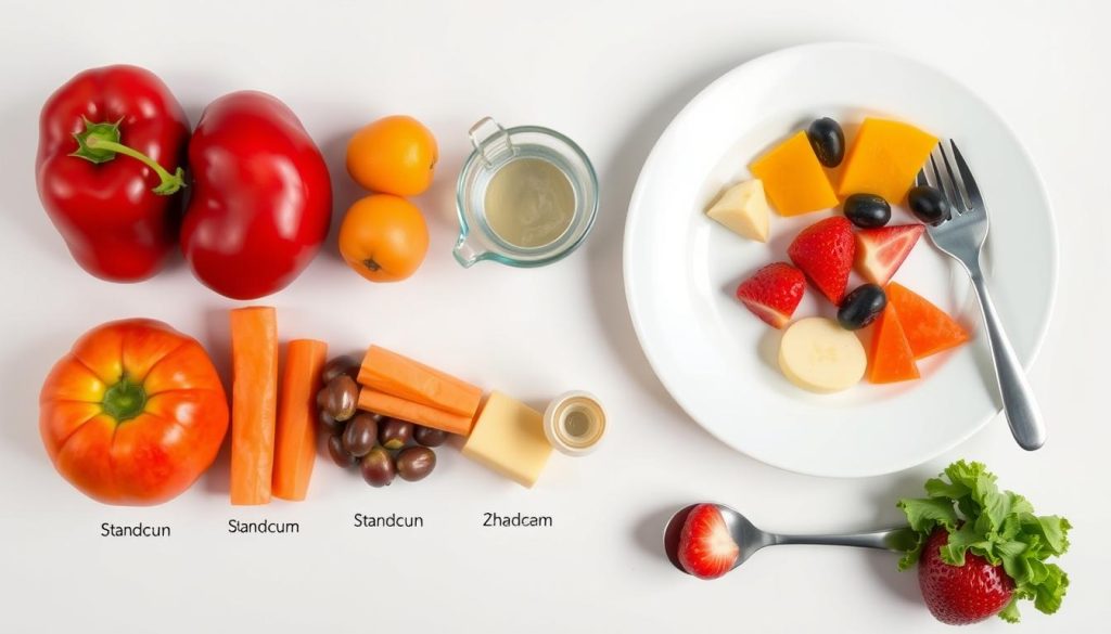 visual cues for portion sizes